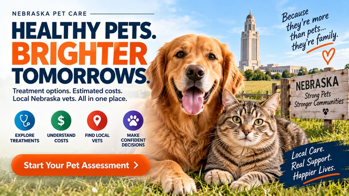PetCare Nebraska dog treatment and cost guidance banner 2